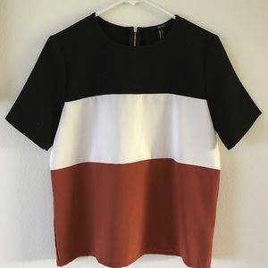 Forever 21 Color Block Top